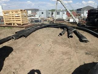Lot of 4 Sections 8" Hose. **LOCATED IN STETTLER EAST YARD**
