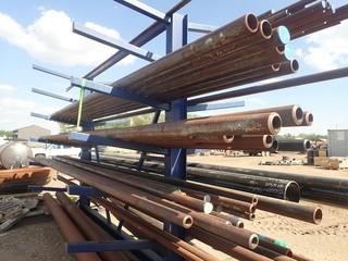 Lot of 2" and 3" Double Extra Heavy Pipe, 3" Extra Heavy A106 Pipe and 4" Sch160 Pipe- GREEN PAINT. **LOCATED IN STETTLER EAST YARD**