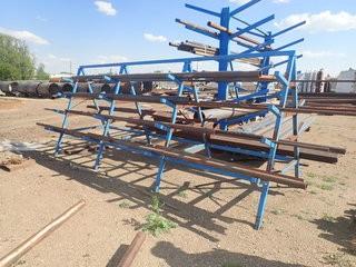 Double Sided Cantilever Rack w/ Contents. **LOCATED IN STETTLER EAST YARD**