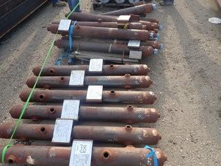 Lot of (6) 4" x 3'-6" 285psi Discharge Sweet Vessels and (11) 4" x 3'-6" 285psi Drying Sweet Vessels.**LOCATED IN STETTLER EAST YARD**