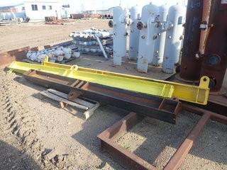 Lot of 2 Spreader Bars- 1 Certified 12', 10,000lbs Capacity and 9'. **LOCATED IN STETTLER EAST YARD**