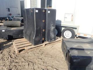 Lot of 6 Black Plastic Tanks. **LOCATED IN STETTLER EAST YARD**