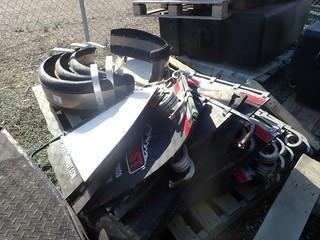 Lot of Approx. 20 Large Truck Mud Flaps w/ Hanger Brackets and 4 Fenders.**LOCATED IN STETTLER EAST YARD**