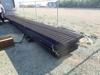 Lot of Approx. 14pcs 3/16 X 1 3X24 Steel Grating. **LOCATED IN STETTLER EAST YARD**