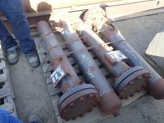 Lot of (4) 6" x 40" x 350PSI Gas Scrubbers. **LOCATED IN STETTLER EAST YARD**