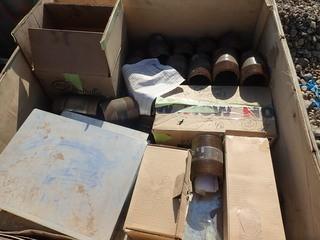 Lot of Asst. Fittings Including Swagelock, U-bolts, Tee's, Nipples, Elbows, etc. **LOCATED IN STETTLER CENTER OF EAST YARD**