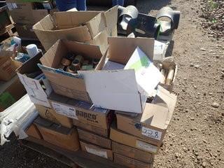 Pallet of Asst. Fasteners Including Nuts, Bolts, and Washers. **LOCATED IN STETTLER CENTER OF EAST YARD**