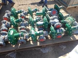 Lot of Approx. 15 Fisher D4 2" 600 RF Control Valves. **LOCATED IN STETTLER CENTER OF EAST YARD**