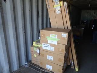 Lot of Asst. Electrical Including Relays, Receptacles, Plugs, Connectors, Cover Plates, Terminals, etc. **LOCATED IN STETTLER, SEA CAN IN EAST YARD**