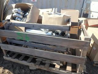 Crate of 3" Storm Collars and Pipe. **LOCATED IN STETTLER EAST YARD.**