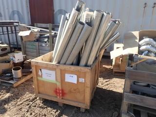 Crate of 3" OD X 5" Alminum Vent Piping.**LOCATED IN STETTLER EAST YARD.**
