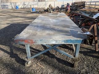 114" x 42" Metal Work Bench