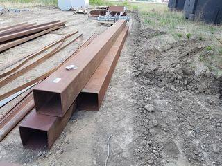 Lot of Approx. 62' of 10"x10"x1/4" 50W square Steel Tubing. **LOCATED AT LLOYDMINSTER WEST LOCATION**