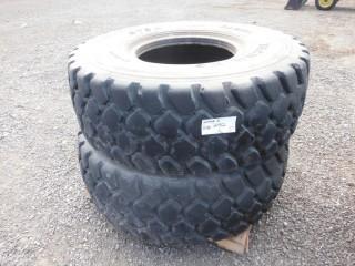 (4) Used Tech King ET5A 20.5R25 Tires.