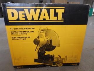 New Dewalt 14" Chop Saw