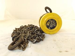 Powerfist 1/2 Ton Chain Hoist w/ Chain