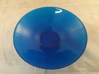 Lot of (7) 10" Blue Bowls