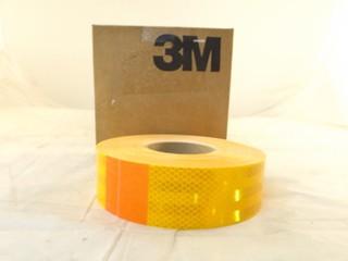 Lot of (2) Rolls of 3M Yellow Reflective Tape