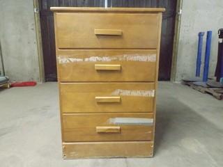 25" x 16" x 38" 4 Drawer Dresser