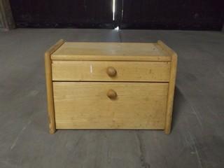 10" x 16" x 10" Wooden Bread Box