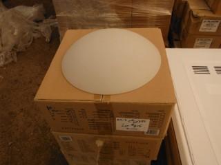 Quantity of DVI 12" Flush Mount Light Fixtures.