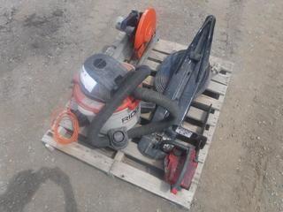 Lot of Saws, Vaccuum, Hose, Etc.