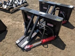 Easy Man Hyd. Tree/Post Puller To Fit Skid Steer