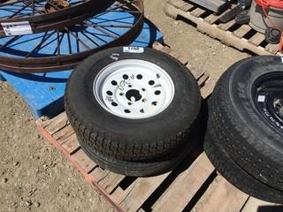 Lot of (2) Taskmaster ST 175/80D13 Tires w/ Rims