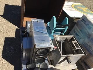 Lot of Microwave, Mop Bucket, Grease Trap & (2) Bunn Coffee Makers