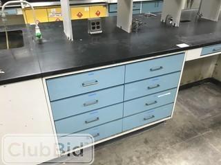 47" X 2' Work Top and Metal Drawer Unit