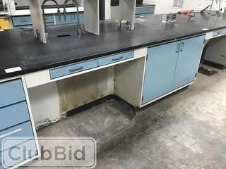 94" X 2' Work Top w/ Metal Cabinets