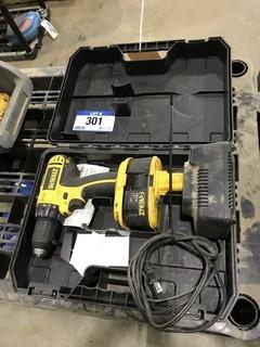 DeWalt DC720 1/2" 18V Cordless Drill w/ Charger and Case.