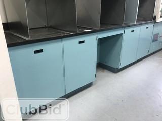 119" X 30" Worktop w/ Metal Cabinets