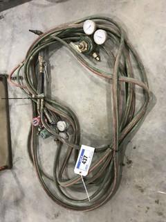 Oxy/ Acetylene Line w/ Gauges and Torch.