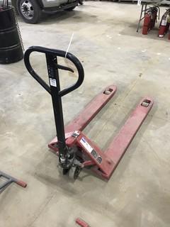 Pallet Jack. **NOTE: BEING USED FOR LOADOUT- CANNOT BE REMOVED UNTIL JUNE 25/18 @3PM**