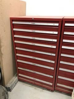 Wurth 9-Drawer Shop Chest w/ Asst. Fittings, etc.