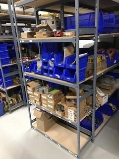 Contents of (1) Section of EZ-Rect Shelving including Asst. PTO Controls, Control Parts, etc.