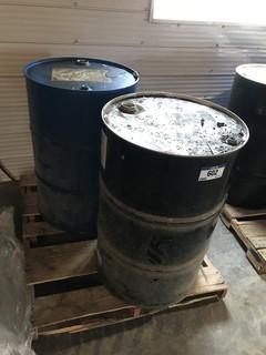 Lot of (1) Barrel Antifreeze and (1) Barrel Oil Product.