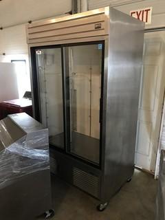 HABCO SE42SXG 48" 2-Door Sliding Glass Cooler.