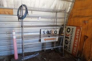 (3) Metal Racks w/ Contents.