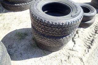 Lot of (3) Tires on Rims LT265/70R17.