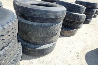 Lot of (4) Asst. 11R24.5 Tires.