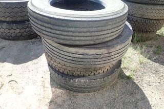 Lot of (4) Asst. 11R24.5 Tires.