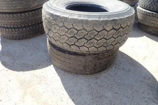 Lot of (2) Bridgestone 445/65R22.5 Tires.