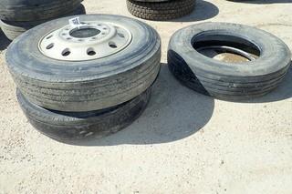 Lot of (3) Asst. 11R24.5 Tires
