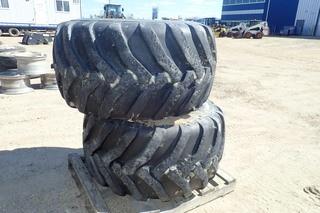 Lot of (2) Alliance 48x25-20 Flotation Tires.
