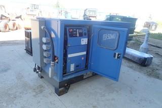 2008 SDMO Gen Set, 40 kVa, Model J40UC2, SN J40UC208015292, 128 Amps John Deere Power Tech 2.9 Litre Diesel Engine. **WORK ORDERS AVAILABLE IN OFFICE, REQUIRES NEW MOTHERBOARD**