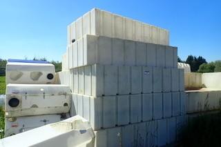 Lot of (15) Poly Tanks.
