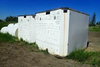 Lot of (2) Steel Holding Tanks.