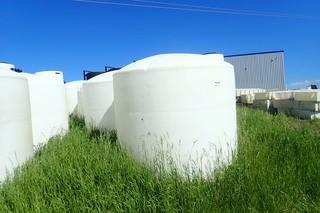 Lot of (5) Round Poly Tanks.